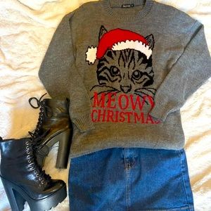 Christmas Sweater Meow Christmas
